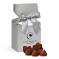 Cocoa Dusted Truffles in Silver Gift Box
